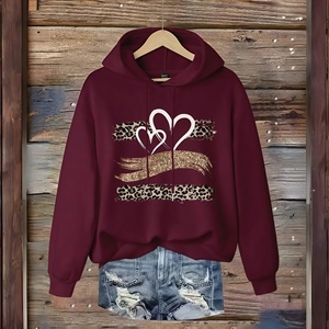 Sweat à capuche en molleton de coton surdimensionné sans cordon, à épaules tombantes, personnalisé avec logo de fabricant, streetwear, pour femmes - Product Image 2