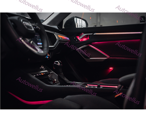 Pannello Luminoso Ambientale LED Symphony per Cruscotto <span class=keywords><strong>Audi</strong></span> <span class=keywords><strong>Q3</strong></span> 2019-2024, Accessorio Interno Elegante, Luce Decorativa Sostitutiva - Product Image 5