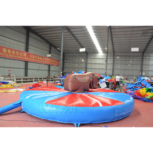 Nuevo Diseño de Brincolines Inflables Redondos, Juego Deportivo y Divertido de Lucha de Toros Inflable con Propulsión Humana para Niños - Product Image 2