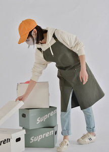 Tabliers à ongles étanches pour <span class=keywords><strong>cuisine</strong></span> de jardin de restaurant, logo personnalisé pour serveur, chef de <span class=keywords><strong>cuisine</strong></span>, poterie de café, barman, <span class=keywords><strong>vêtements</strong></span> de travail à domicile - Product Image 2