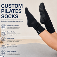 Chaussettes de yoga antidérapantes tricotées pour athlètes, chaussettes de fitness pour femmes avec logo, chaussettes de Pilates pour intérieur, chaussettes de sol souples