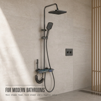 Ensemble de douche à double étagère