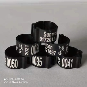 Aluminium Duif Been <span class=keywords><strong>Rings</strong></span> Identificeren Vogel Been Bands Plastic Ringen Met Maatwerk Blauwe Kleur 8Mm Training Duivenringen - Product Image 5