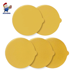<span class=keywords><strong>Disques</strong></span> abrasifs en oxyde d'aluminium jaune avec languettes, faciles à décoller, tampons abrasifs stéarés de qualité supérieure pour le travail du bois, vente en gros industrielle - Product Image 1
