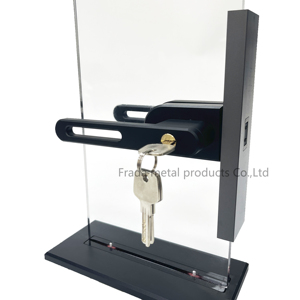 Cerradura de puerta de vidrio de Marco Delgado ajustable de fábrica de China negro mate para puerta de marco de aluminio mejor precio - Product Image 3
