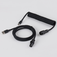 Câble USB personnalisé 4 broches 5 broches Gx16 Gx12 Yc8 Câble aviateur Câble de données rapide USB Clavier mécanique Câble de jeu
