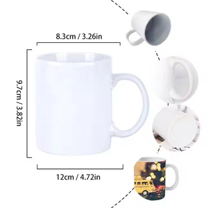Taza Blanca de Sublimación de 11 oz, la Más Popular del 2025, con Logotipo y Diseño Personalizables, con Caja de Regalo - Product Image 5