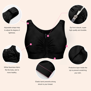 Logo personnalisé femmes fermeture avant correcteur de Posture gilet Compression chirurgie <span class=keywords><strong>post</strong></span>-opératoire haut <span class=keywords><strong>augmentation</strong></span> <span class=keywords><strong>mammaire</strong></span> Shapewear <span class=keywords><strong>soutien</strong></span>-<span class=keywords><strong>gorge</strong></span> - Product Image 2