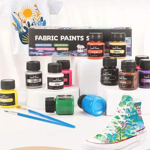 Paillettes 12X25ml <span class=keywords><strong>Peinture</strong></span> pour tissu 12 couleurs Ensemble <span class=keywords><strong>de</strong></span> <span class=keywords><strong>peinture</strong></span> permanente pour tissu textile T Shirt Toile - Product Image 6