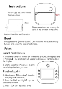 Appareil photo instantané pour enfants, imprimant des photos, appareil photo numérique portable créatif pour enfants, cadeau d'anniversaire pour enfants - Product Image 4