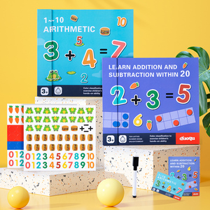 Libro Educativo di Aritmetica per Bambini, Gioco di Puzzle per l'Apprendimento dei Numeri, Addizione e Sottrazione - Product Image 1