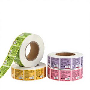 สติกเกอร์กันน้ำเกรดอาหารแบบติดเอง รูปทรงสี่เหลี่ยม ราคาโรงงาน พิมพ์ลายตามสั่ง ปั๊มร้อน UV สำหรับฉลากบรรจุภัณฑ์ - Product Image 3