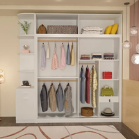 Ensemble de meubles de chambre à coucher modernes et luxueux, armoire et coiffeuse convertibles en lit simple avec rangement pour appartement