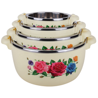 Offre Spéciale 4 pièces Hot Pot Isolé Casserole Hot Pack Ensemble Cadeau Chauffe-Plats En Acier Inoxydable Hot Food Thermos Container