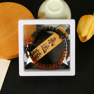 Bracelet en bois avec perles, pierre naturelle, cadeau unisexe, bijoux tendance - Product Image 3