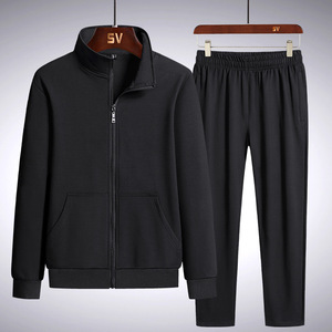 New Style Custom logo Pure Color Black Gray <strong>Red</strong> Running Fitness Zipper Coat and Pants Men Sports Wear Mens Track <strong>Suit</strong> - Product Image 4