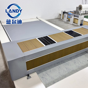 เครื่องม้วนผ้าคลุมสระว่ายน้ำพลังงานแสงอาทิตย์ Landy รับน้ำหนักได้ 200 กก. แบบรางเลื่อน สำหรับสระว่ายน้ำในบ้านพักตากอากาศ - Product Image 5