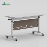 Mesa de Conferencia Plegable de Grado Comercial, Moderna y Ahorradora de Espacio, Escritorio de Estudio Plegable para Universidad y Escuela