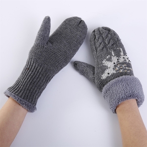 <strong>Women</strong> <strong>s</strong> Warm Winter Gloves Cozy Soft Cable Knit <strong>mitten</strong> glove with Fleece Lining for Christmas gift - Product Image 3