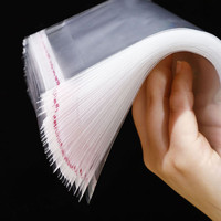 Sacs en cellophane transparents autocollants de plusieurs tailles, sacs en plastique refermables pour l'emballage des bonbons, sacs refermables