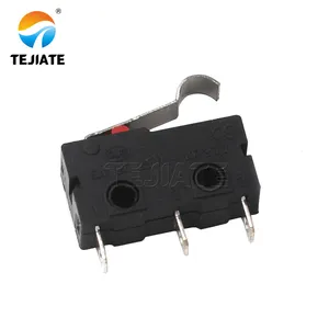 KW12 micro tactile switch curved handle 16MM 3-pin travel switch elevator limit switches for Machinery safety