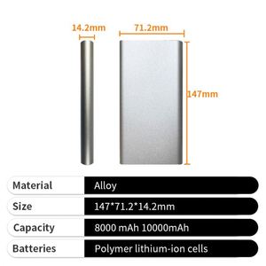 Cargador Portátil Personalizado de 10000 mAh, Banco de Energía Móvil Promocional para Empresas - Product Image 2
