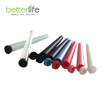 Vente chaude Pop Top Pp Rolling Tube Emballage de cigare Transparent Tubes coniques en plastique résistant aux enfants Support Logo personnalisé
