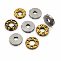 Rodamiento de Bolas de Empuje Plano F2.5-6, F2.5-6M 2.5x6x3mm, Rodamientos de Bolas Axiales Planos de Acero Cromado de Alta Velocidad y Alta Precisión en Miniatura