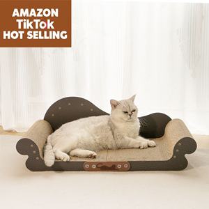 Grosir Pabrik desain baru XL penggaruk kucing kardus ramah lingkungan tempat tidur kucing Modern OEM ODM furnitur hewan peliharaan untuk kucing dalam ruangan - Product Image 1