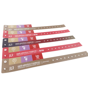 Pulseras de PVC Impresas Personalizadas con Cinta Adhesiva, Resistentes al Agua, Color y Tamaño Personalizables para Eventos y Fiestas - Product Image 1