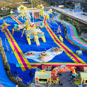 Xích đu phao nhảy, cầu trượt, leo núi kim loại gia đình trẻ em, thiết kế tùy chỉnh nhà máy, sử dụng trong nhà và ngoài trời, không cần điện, dành cho công viên giải trí - Product Image 2