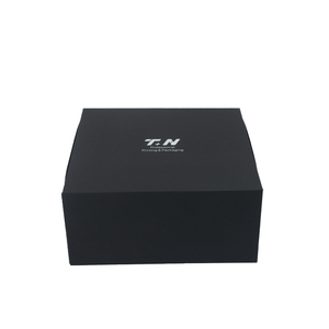 Custom Black Kraft Paper <b>Foldable</b> Gift <b>Boxes</b> with Glossy Lamination Recycled Rigid <b>Boxes</b> for Cosmetic & Skin Care Packaging - Product Image 2