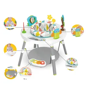 תינוק 3 שלבים מרכז פעילות עומד הליכון לתינוק צעצוע שולחן פעילות לתינוק כיסא נדנדה סדרן כיסא קופץ