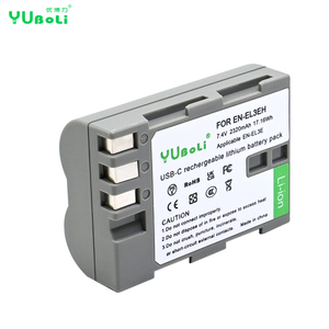 Batería de Cámara de Carga Directa USB-C EN-EL3EH EN-EL3E para <span class=keywords><strong>Nikon</strong></span>, 7.4V 2320mAh, Compatible con Cámaras DSLR D90 D80 D300 D200 - Product Image 2