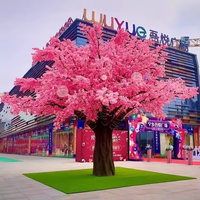 Kirschblüten-Wunschbaum für Innen/Außen, Umweltfreundlicher, Wasserfester, Langlebiger 2,5m Dekorationsbaum, Schönes Landschaftselement