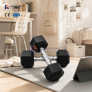 Haltères hexagonaux durables à poids fixe, ensemble d'haltères portables pour l'entraînement à domicile - Product Image 4