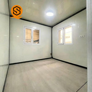 Gorden depan kaca 20 kaki, Tirai dinding Adu luar ruangan Prefab rumah kontainer dapat diperluas untuk rumah di Amerika Serikat dan Australia - Product Image 4