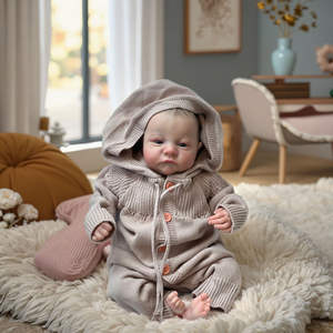 Poupée Bébé Reborn Réaliste de 48 cm (<span class=keywords><strong>18</strong></span> pouces) en Silicone, Mignonne, Jouet DIY Fait Main, Poupée Artistique, Cadeau Tendance pour Enfants - Product Image 5