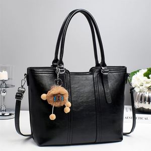 Bolsos Tote de Cuero Color Marrón Retro, Bolso de Mano de PU de Gran Capacidad para Mujer - Product Image 5