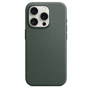 For iPhone 15 Phone case Original 15Pro Woven case Twill Official Website Magnetic Suction Full Pack Leather Protective case - Product Image 1