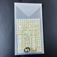 Personalizado A4 A5 A6 esmerilado plástico PP archivo carpeta bolsa sobre almacenamiento transparente organizador para planificador con botón