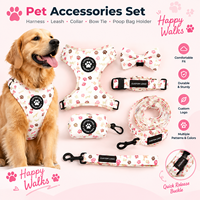 Ensemble collier et laisse pour chien avec logo personnalisé, accessoires pour animaux de compagnie ajustables et personnalisés pour chiens