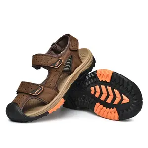 2023 manufacturers new summer beach casual leather fisherman sandals for men