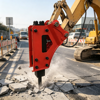 Casse-pierre hydraulique intelligent TUOSHI avec protection anti-démarrage sans signal pour excavatrices de 1 à 50 tonnes, pression de service de 160 à 180 bars, longue durée de vie