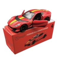 Nouvelle Voiture de Sport Réaliste en Alliage Moulé sous Pression à l'Échelle 1:64, Modèle à Tirer en Arrière, Jouet Promotionnel pour Garçons, Cadeau pour Enfants, Décoration de Bureau