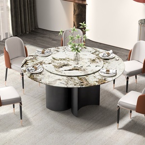 Bàn ăn xoay tròn mặt đá sintered, kiểu <span class=keywords><strong>Lazy</strong></span> <span class=keywords><strong>Susan</strong></span> - Product Image 1