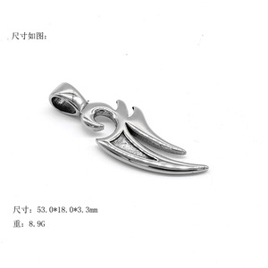 Yunnique-collar con colgante de acero y titanio de estilo coreano para hombre, joyería de moda, cadena de acero inoxidable con diseño geométrico - Product Image 4