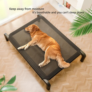 Lüks Düz Dikdörtgen Taşınabilir Soğutucu Fileli Yatak Büyük Köpekler İç/Dış Mekan Isırmaya Dayanıklı Ağır Hizmet Tipi Nefes Alabilen Köpek Yatağı - Product Image 2