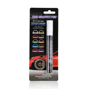 Car tire waterproof and not easy to fade tire paint touch-up pen colorful oil-based pen