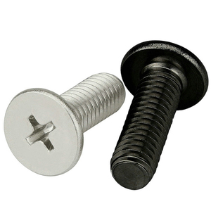 Tornillo <span class=keywords><strong>de</strong></span> máquina <span class=keywords><strong>de</strong></span> cabeza plana <span class=keywords><strong>de</strong></span> acero inoxidable 304 con acabado decapado, <span class=keywords><strong>de</strong></span> accionamiento cruzado, para hardware industrial - Product Image 2